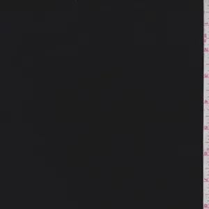 3/4 YD PC-Black Rayon Jersey Knit Fabric