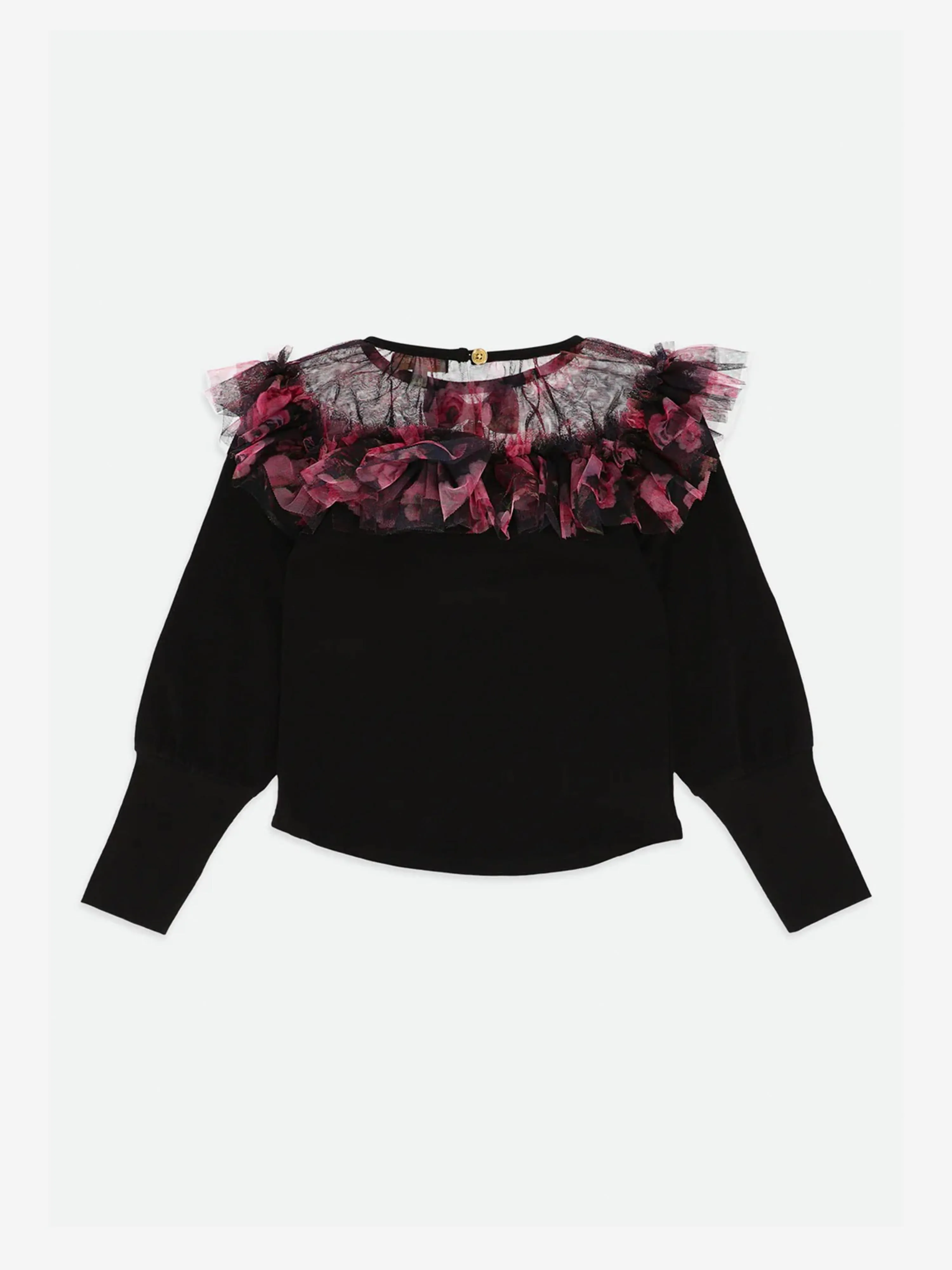 Angels Face Girls Deidre Kew Tulle Top in Black
