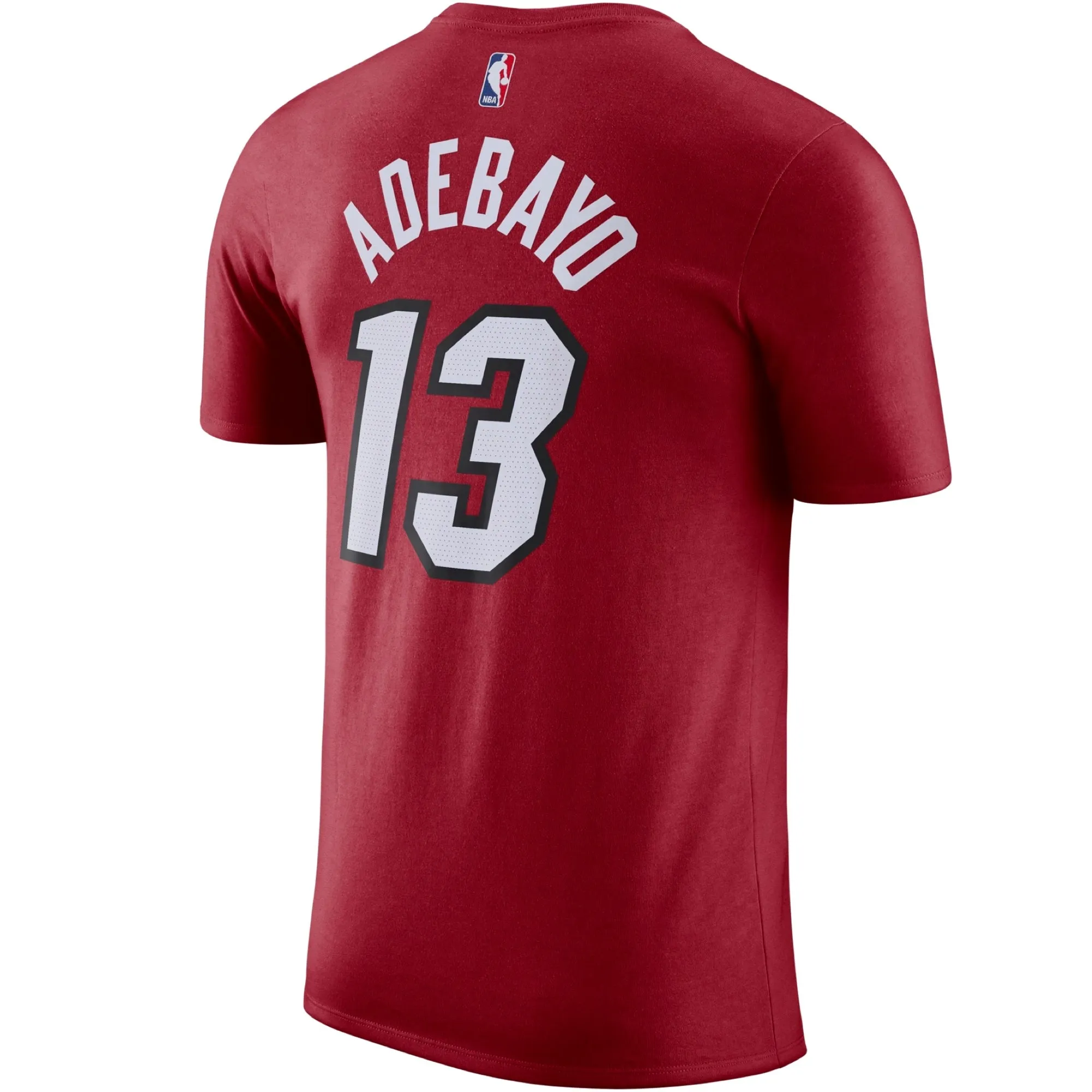 Bam Adebayo Nike Jordan Brand Statement Red Name & Number Tee