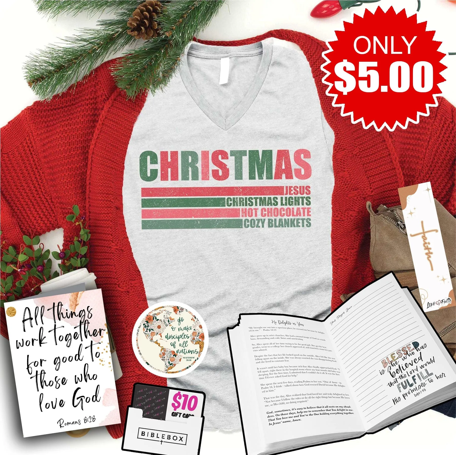 BibleBox - Christmas V-Neck
