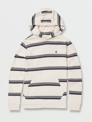 Big Boys Outstoned Hooded Long Sleeve Shirt - Whitecap Grey