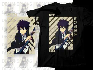 Blue Exorcist Rin Okumura Graphic Png Digital Download