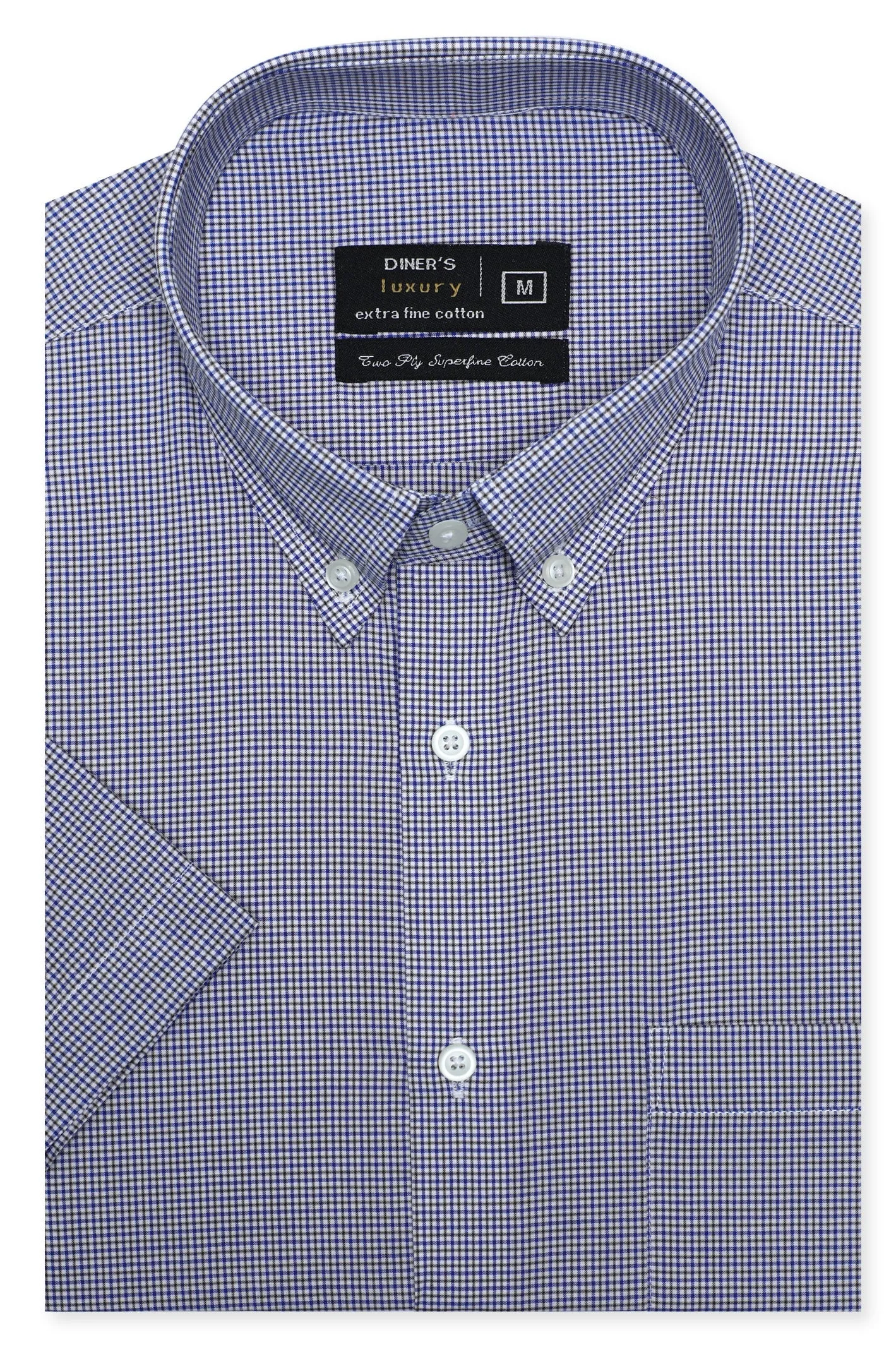Blue Texture Formal Luxury Shirt  (Half Sleeves)