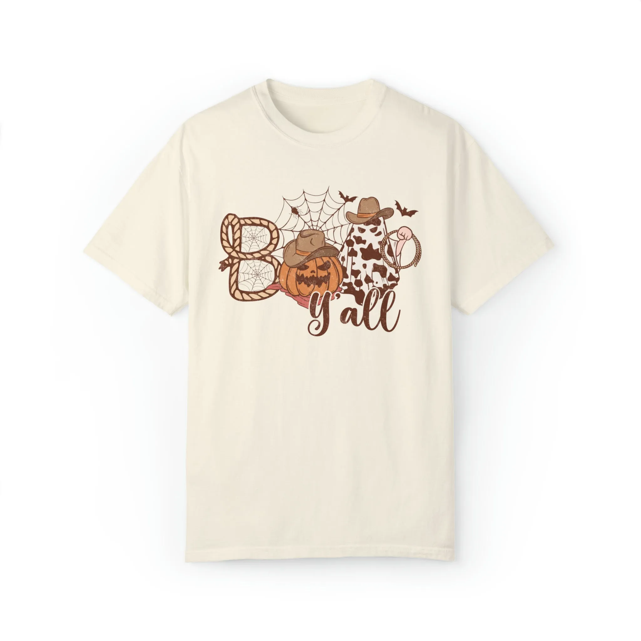 Boo Yall Comfort Colors Western Halloween Shirt