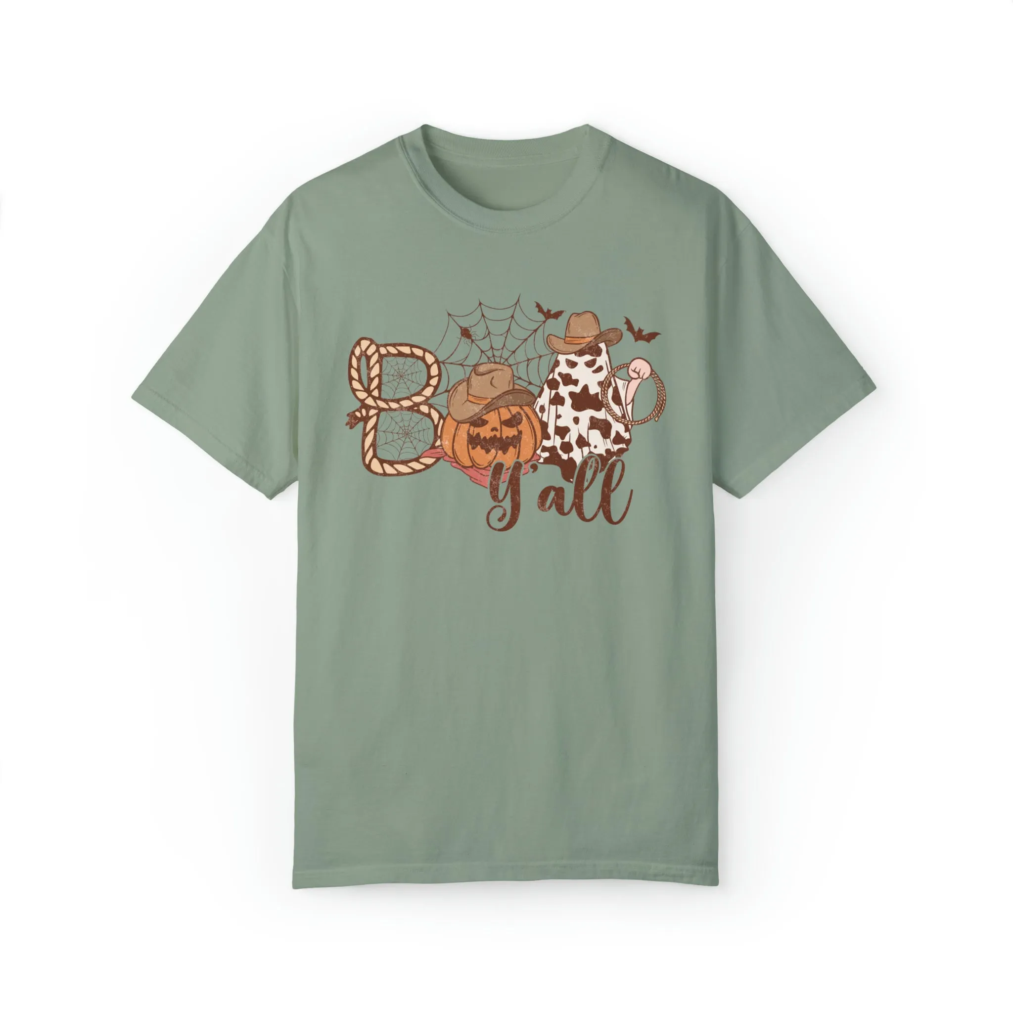 Boo Yall Comfort Colors Western Halloween Shirt