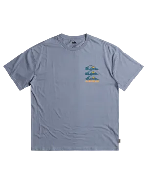 Boys Vertical Logos T-Shirt in Flint Stone