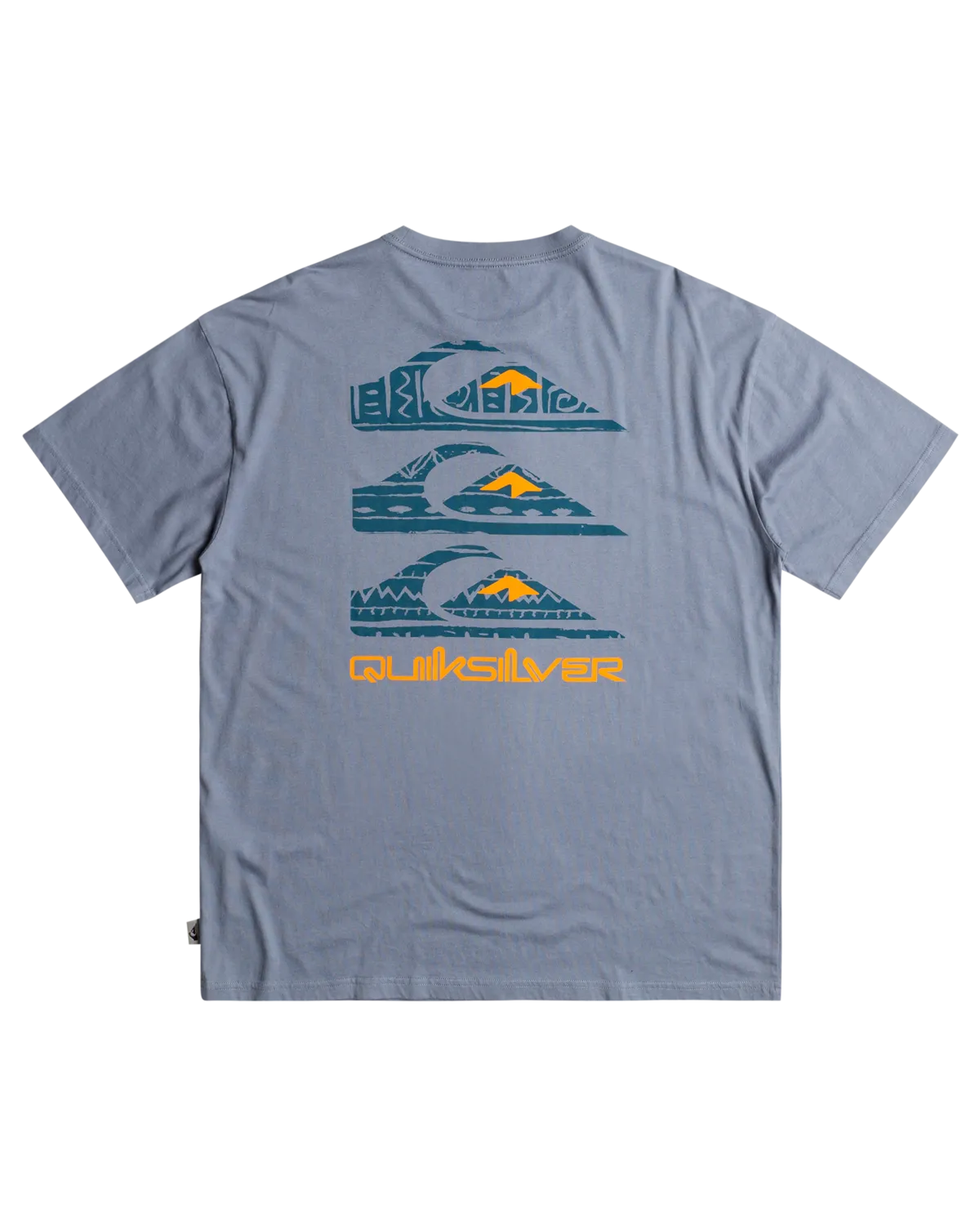 Boys Vertical Logos T-Shirt in Flint Stone