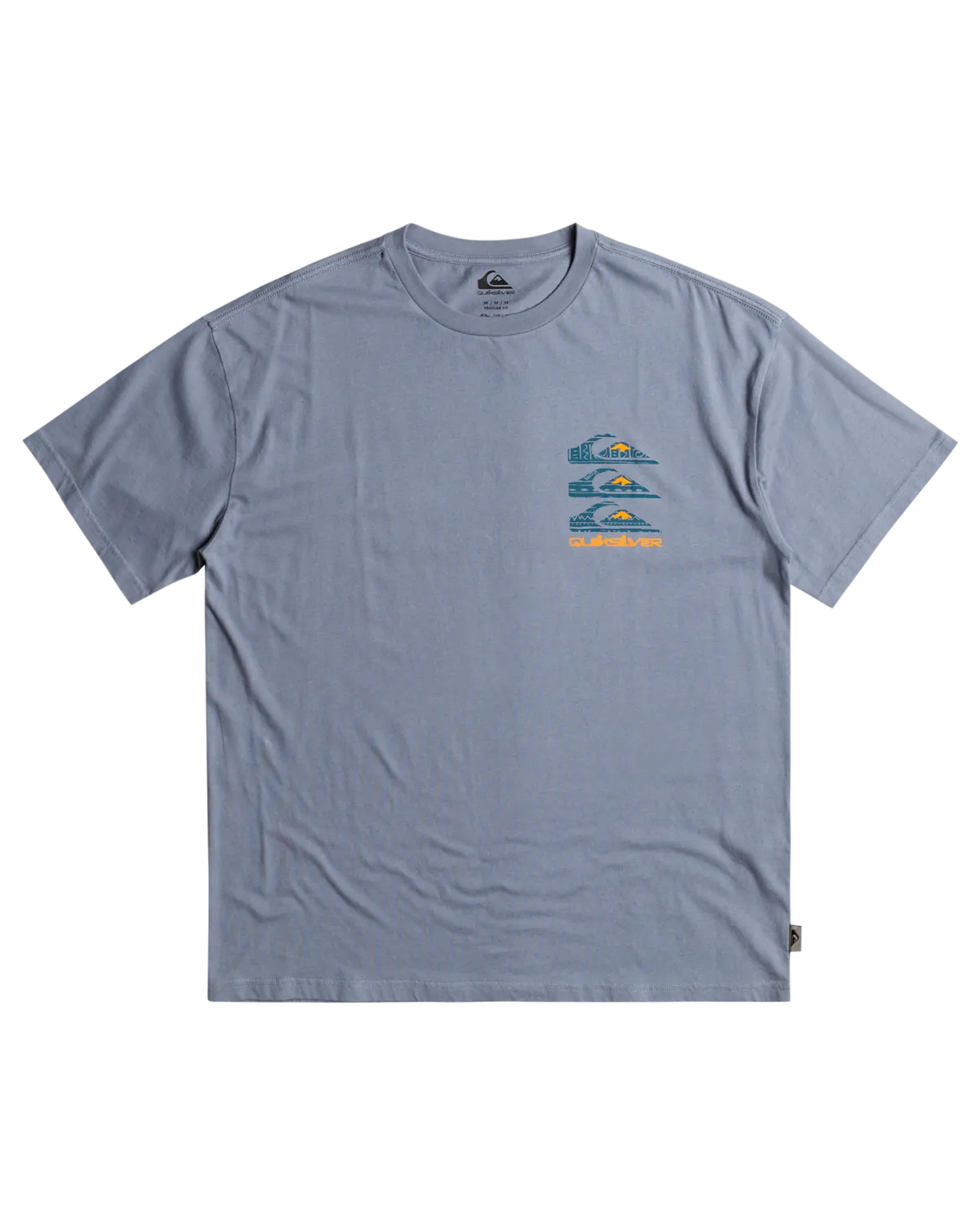 Boys Vertical Logos T-Shirt in Flint Stone