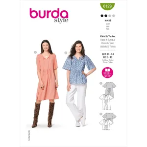 Burda Style Pattern 6129 Misses' Dress B6129