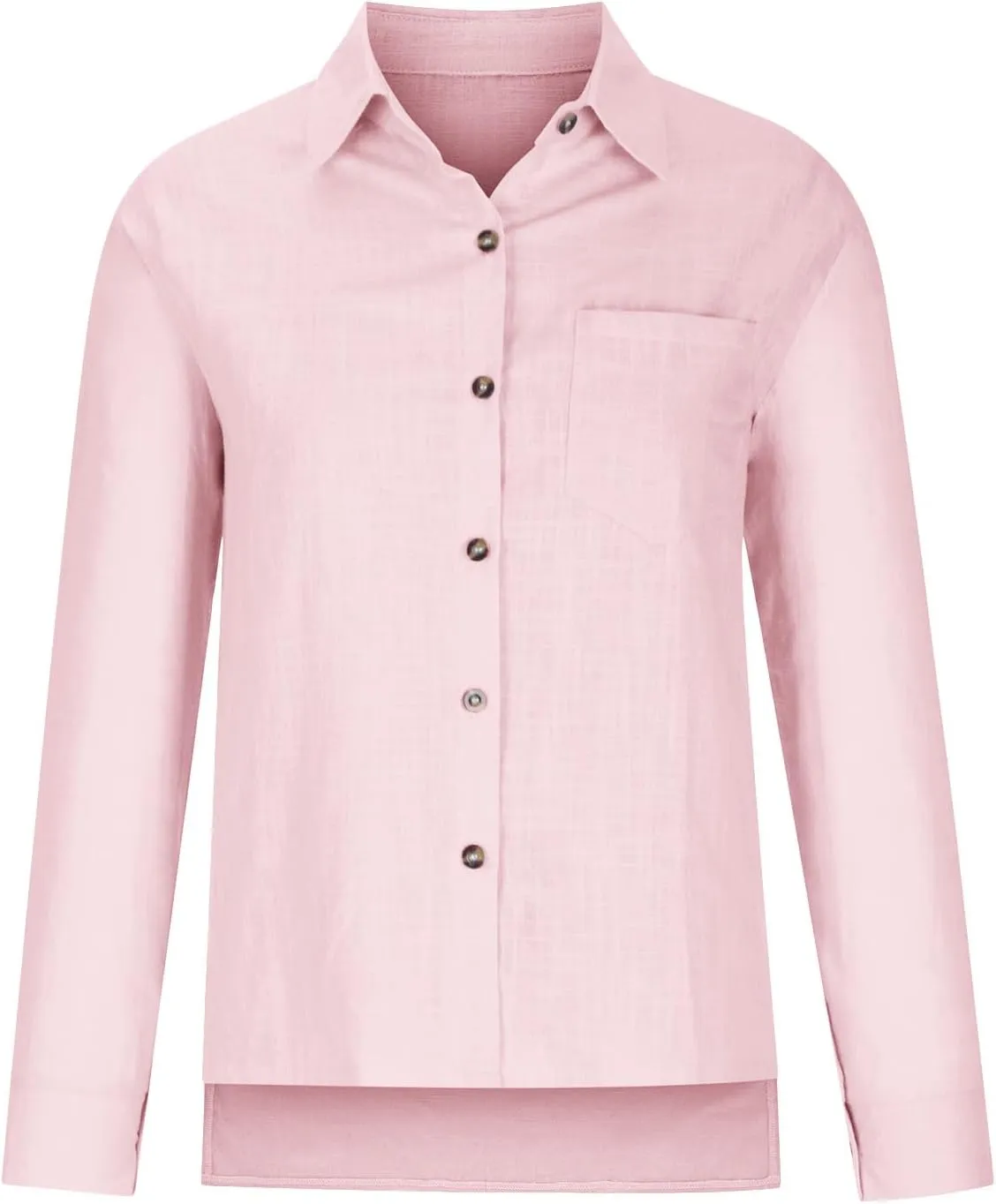 Ceboyel Women Cotton Linen Summer Tops Button Down Shirts Dressy Causal Long Sleeve Gauze Blouses Trendy Boho Clothes 2024