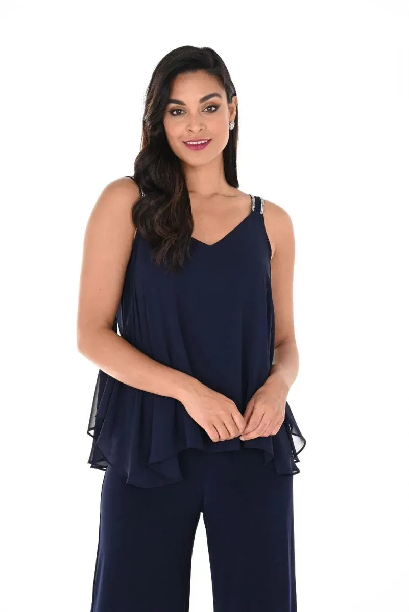 Cold-Shoulder Rhinestone Top