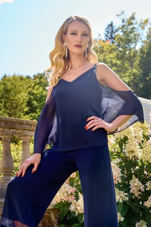 Cold-Shoulder Rhinestone Top