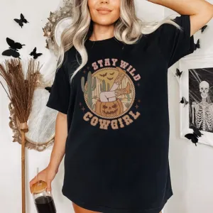 Comfort Colors Stay Wild Cowgirl Western Halloween Shirt