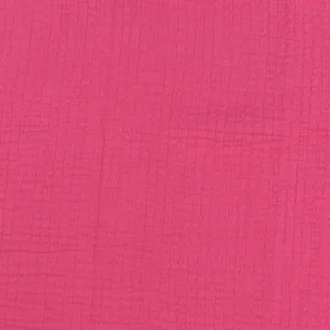 Crinkled Stretch Gauze - ALAIA - Hot Pink