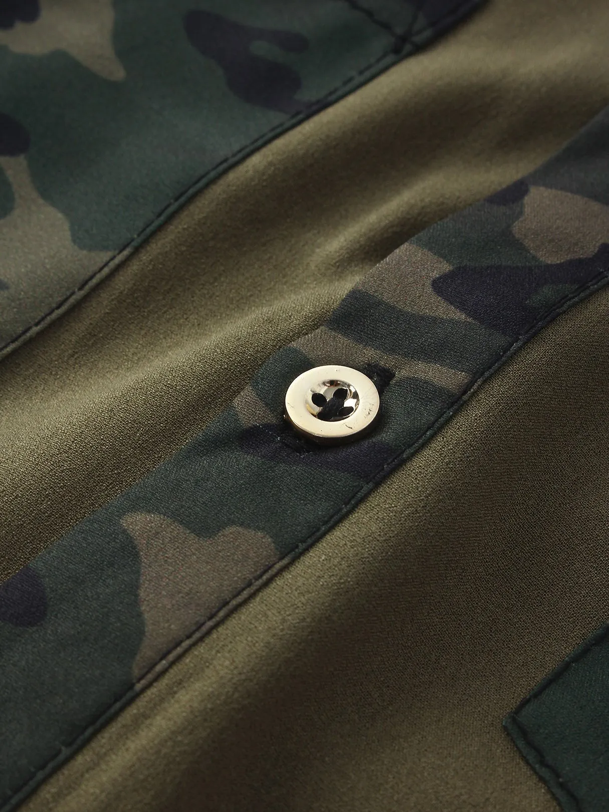 Custom Camouflage Long Sleeve Blouses