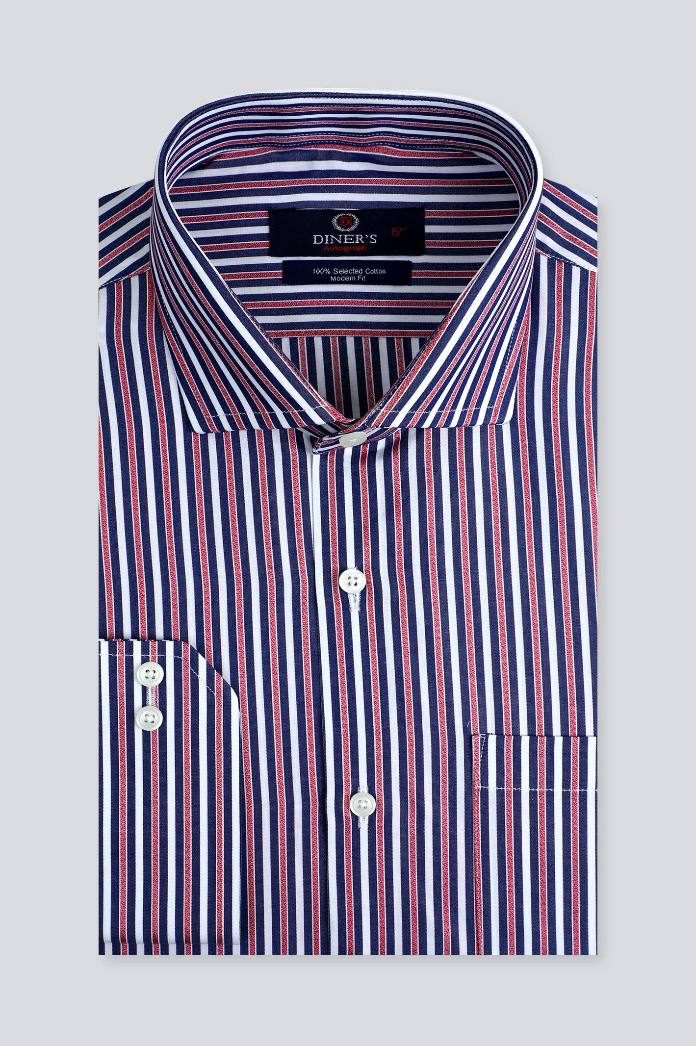 Dark Blue Formal Autograph Shirt