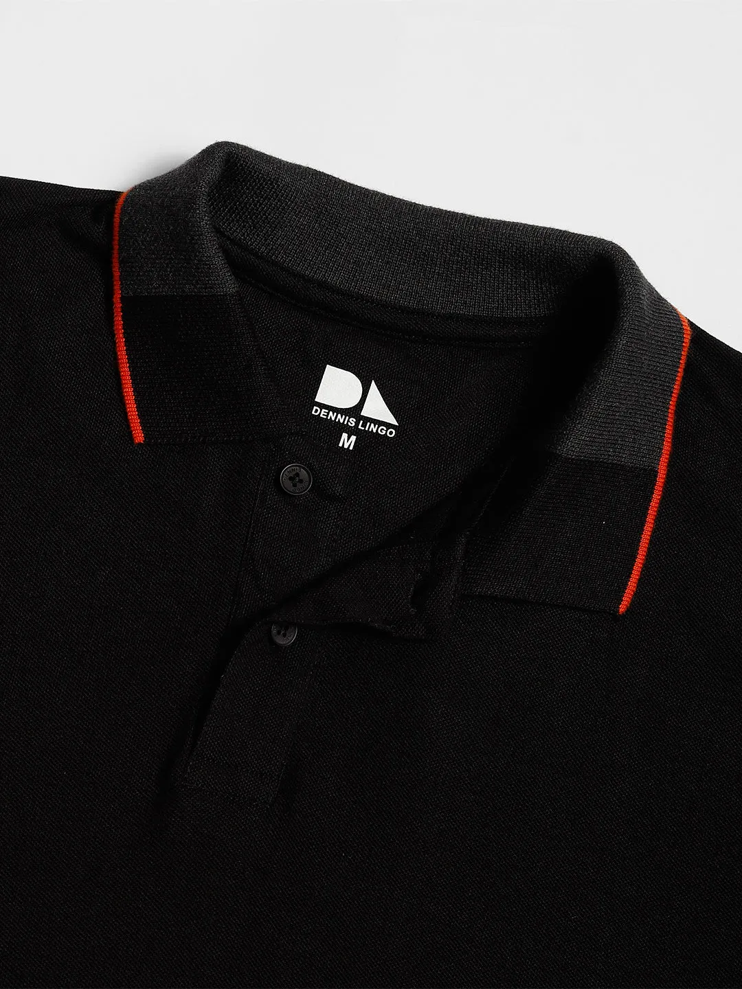 Dennis Lingo Men Striped Polo Collar Pure Cotton T-shirt
