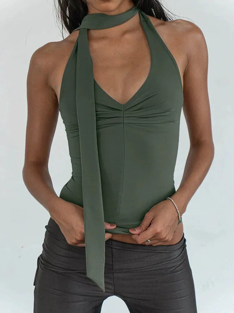 Elvira Halterneck Backless Top