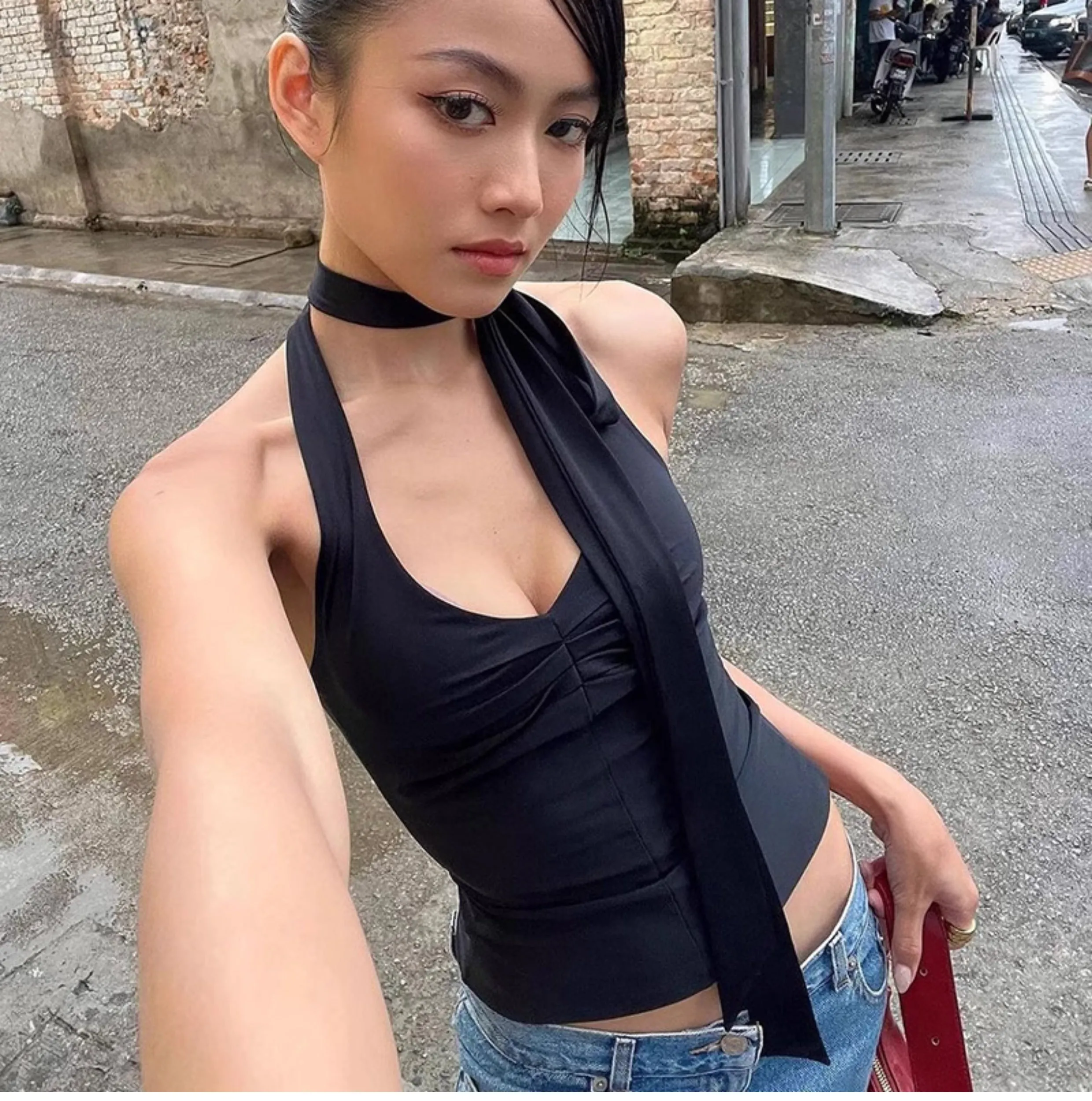 Elvira Halterneck Backless Top