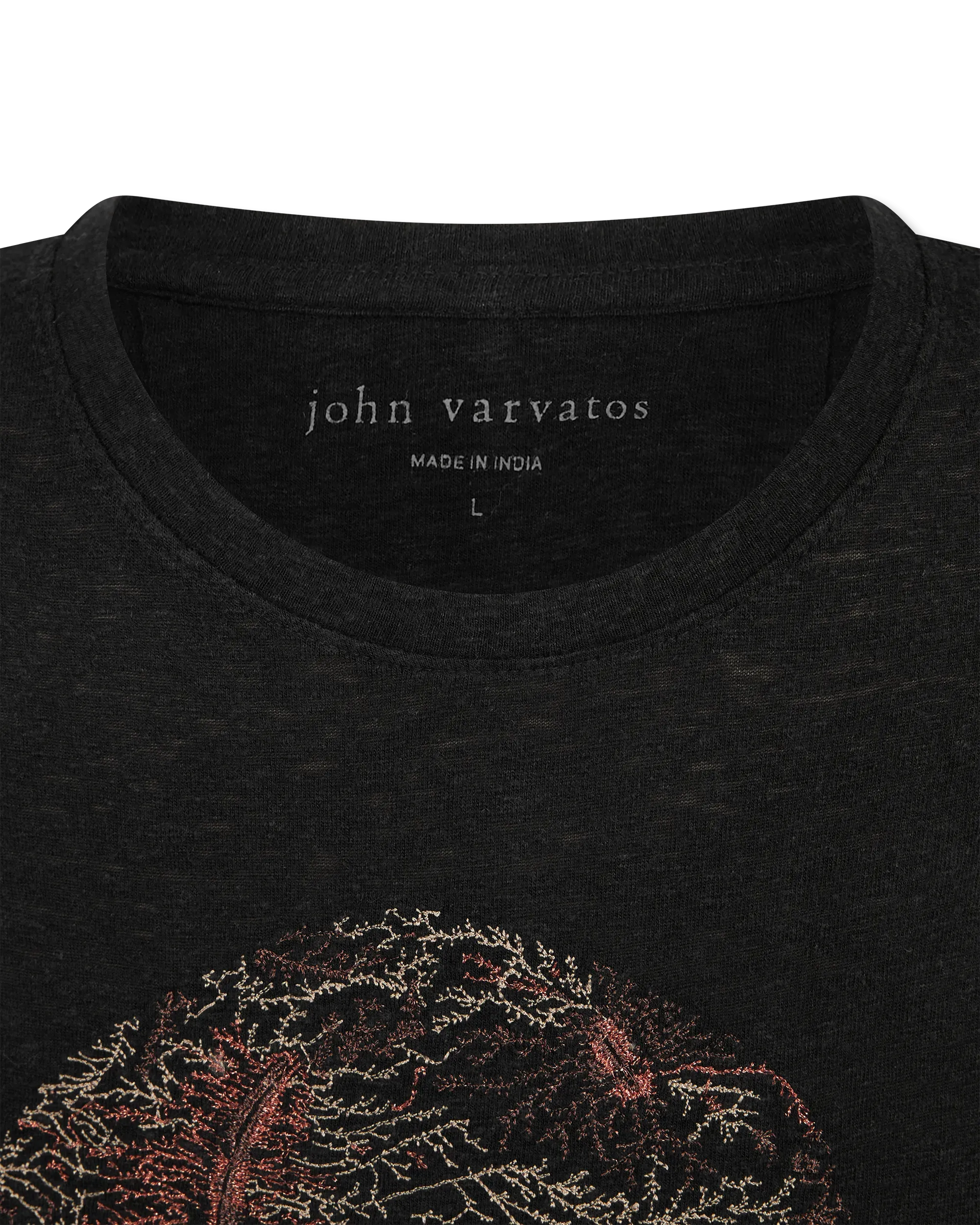 Embroidered Skull T-shirt