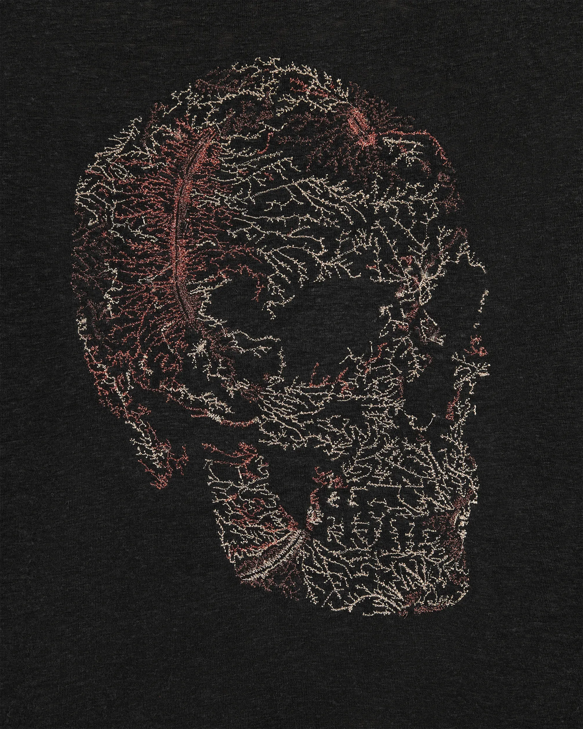 Embroidered Skull T-shirt