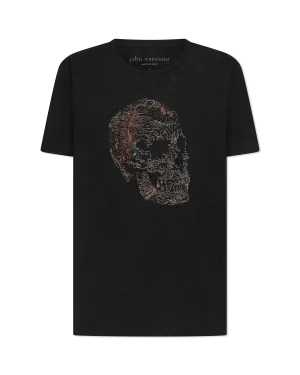 Embroidered Skull T-shirt