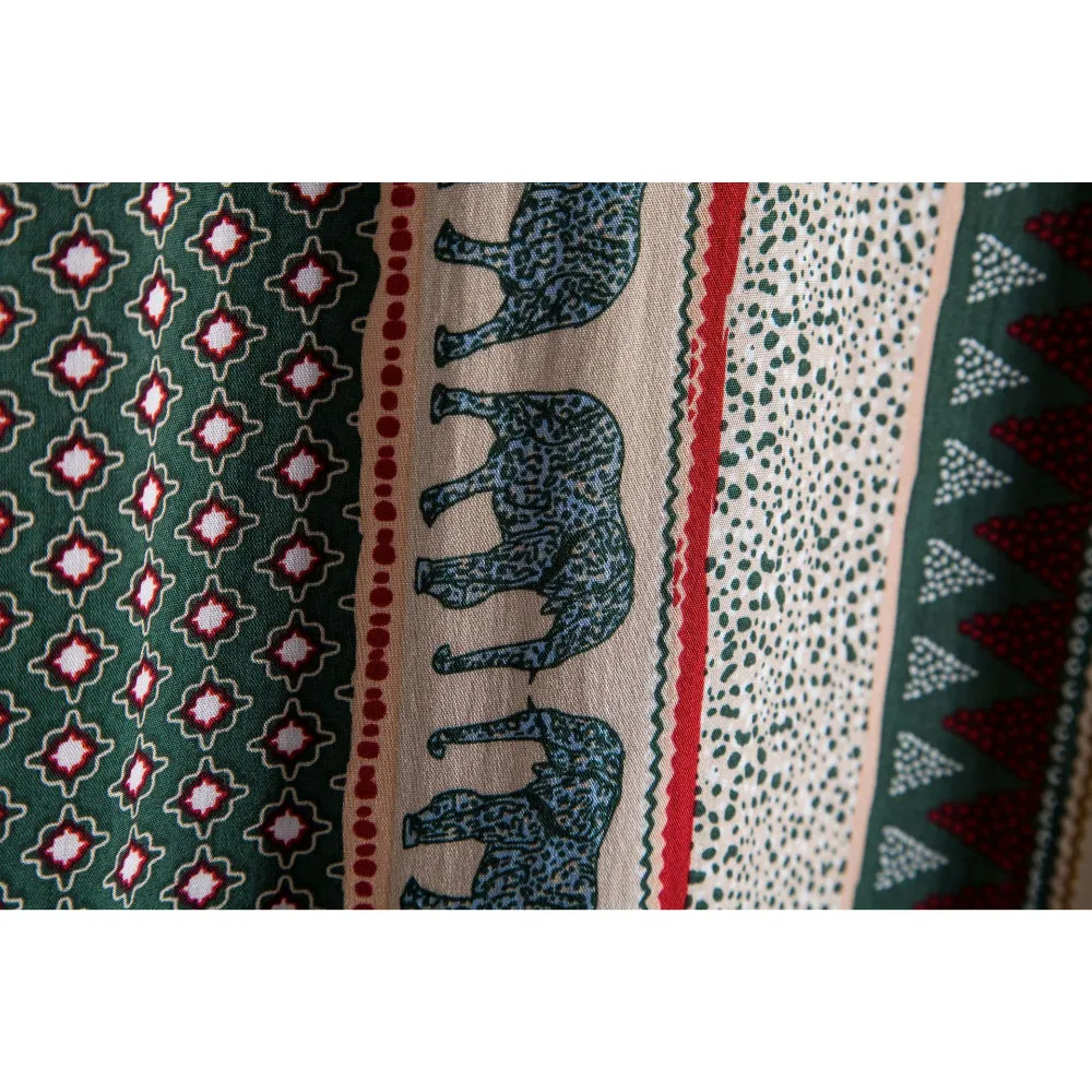 Ethnic Trend Printed Short-Sleeved Shirt