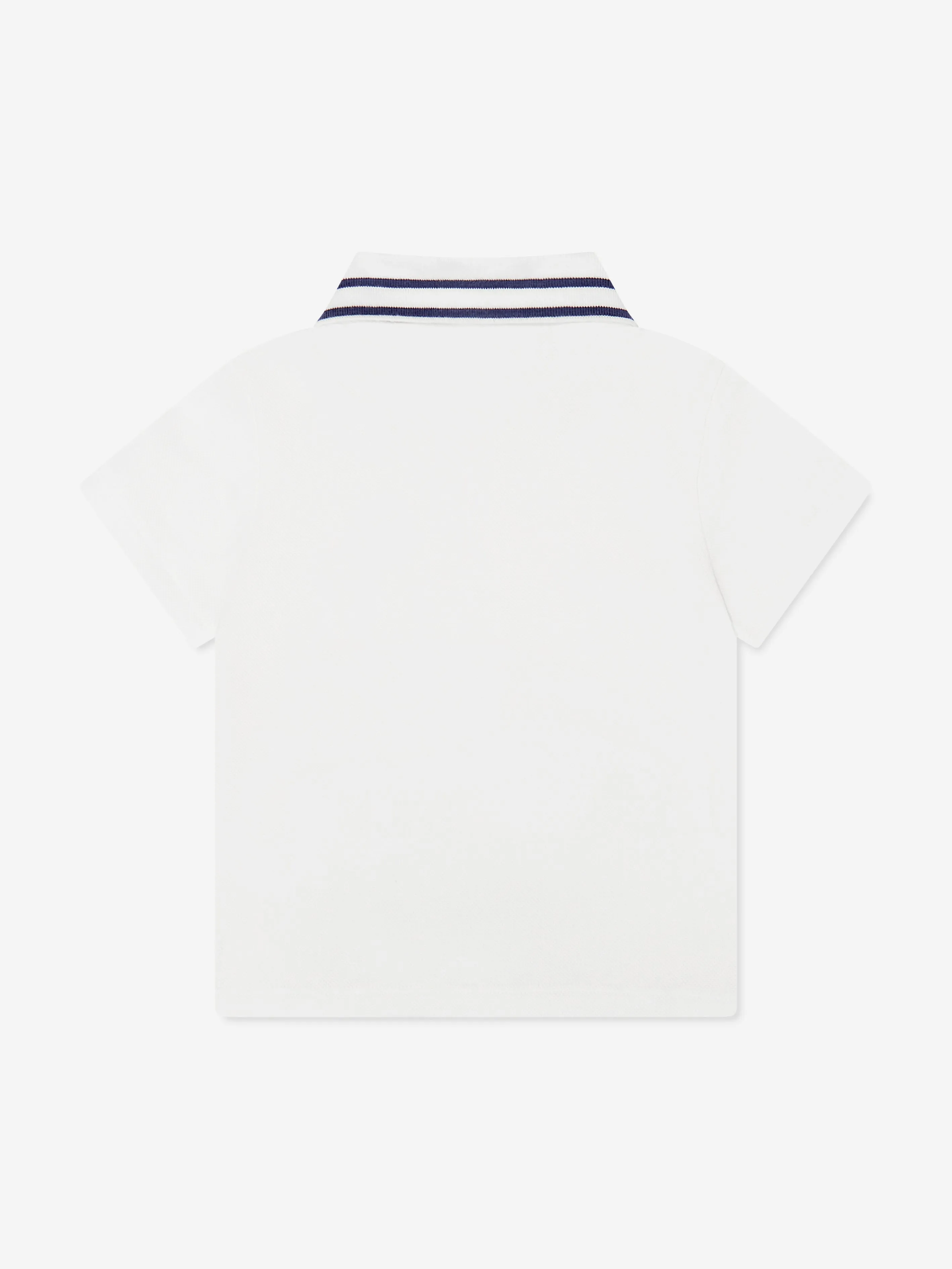 Fendi Baby Boys Logo Polo Shirt in White