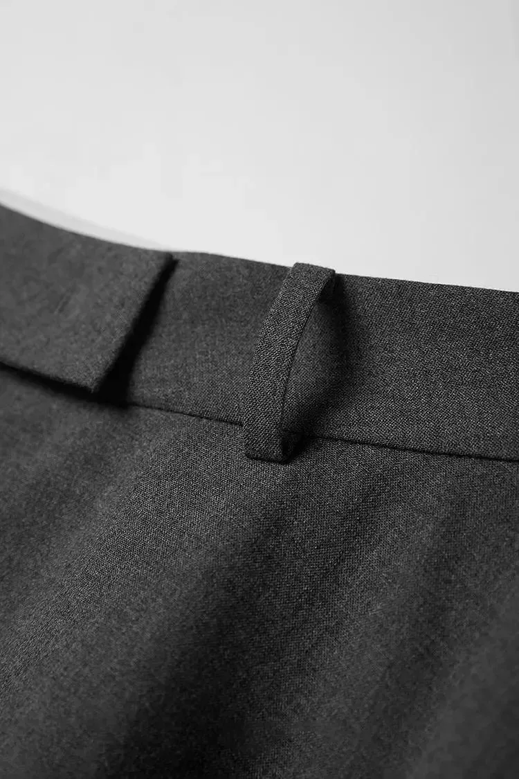 French Style Wool Flared Skirt