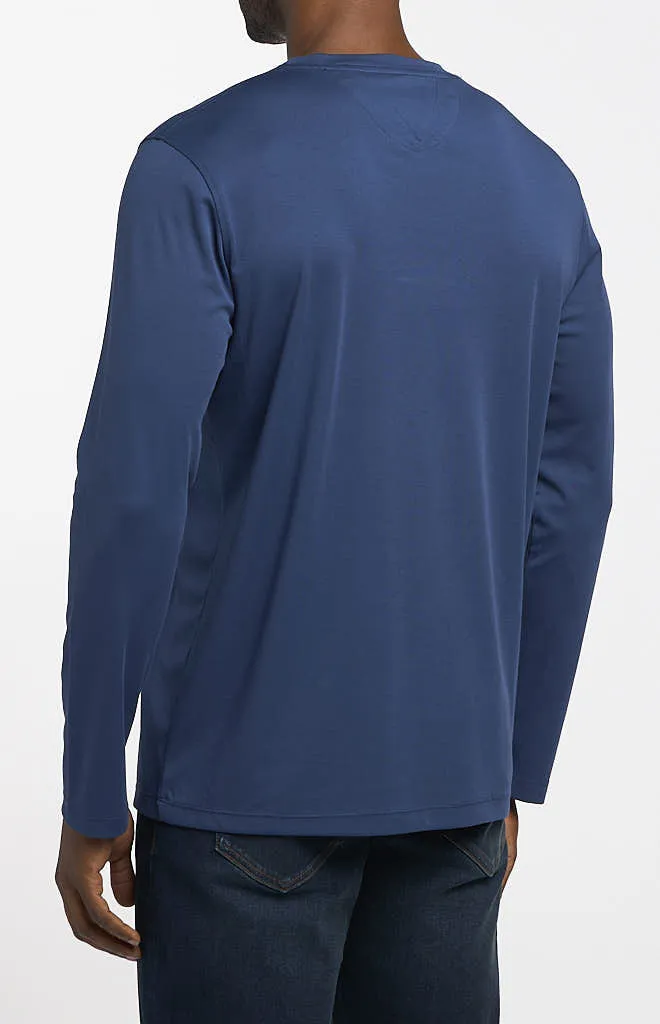 Garnet Long-Sleeve Welt Pocket Crew Tee