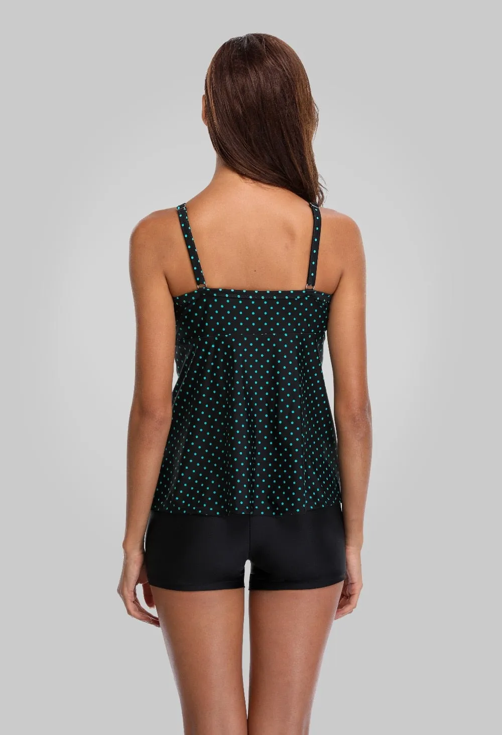 GRACE - Vintage Floral Padded Tankini Set
