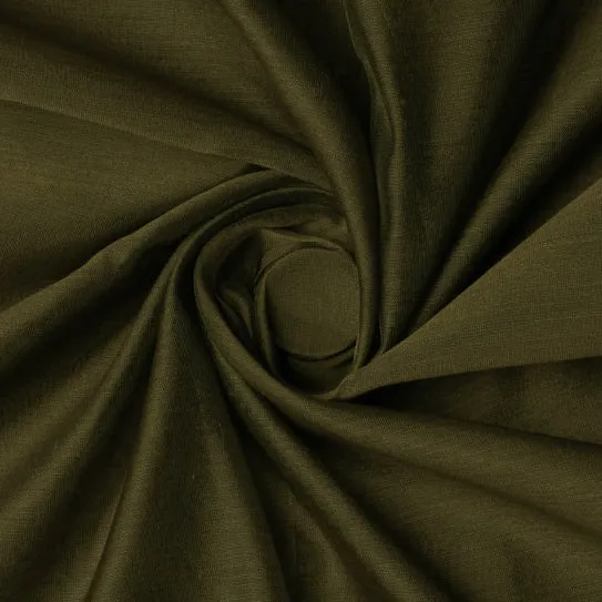 Green Semi Chanderi Silk Fabric