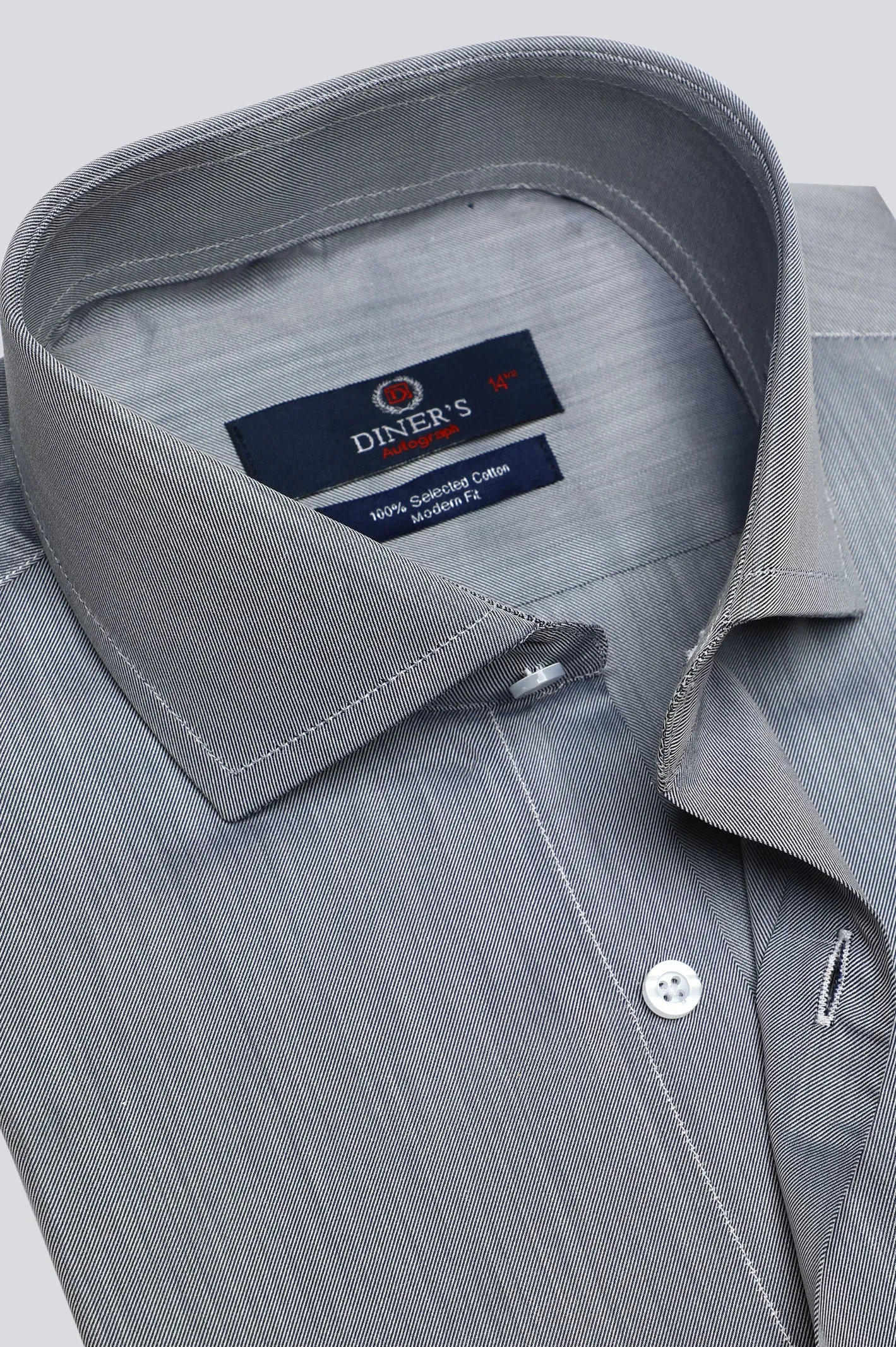 Grey Textured Formal Autograph Shirt