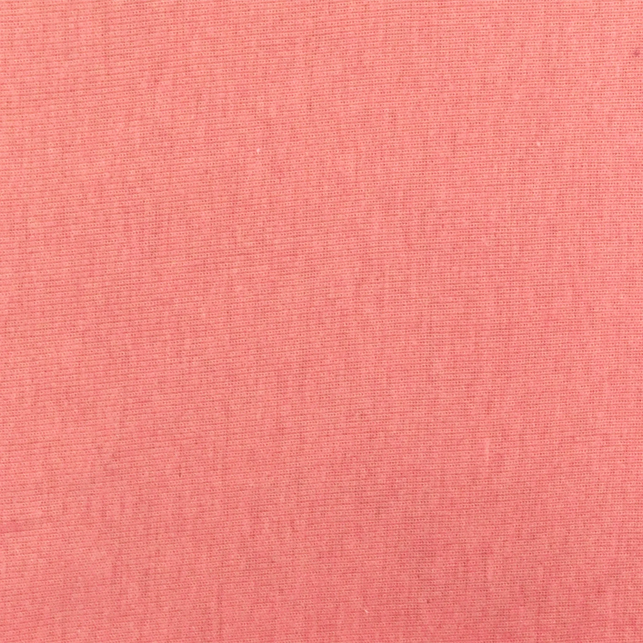 Gum Pink Solid 1x1 Rib Knit Fabric