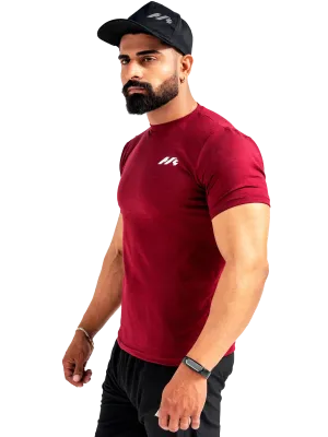 Herculean Dri-Blend Training Tee - Cherrywood