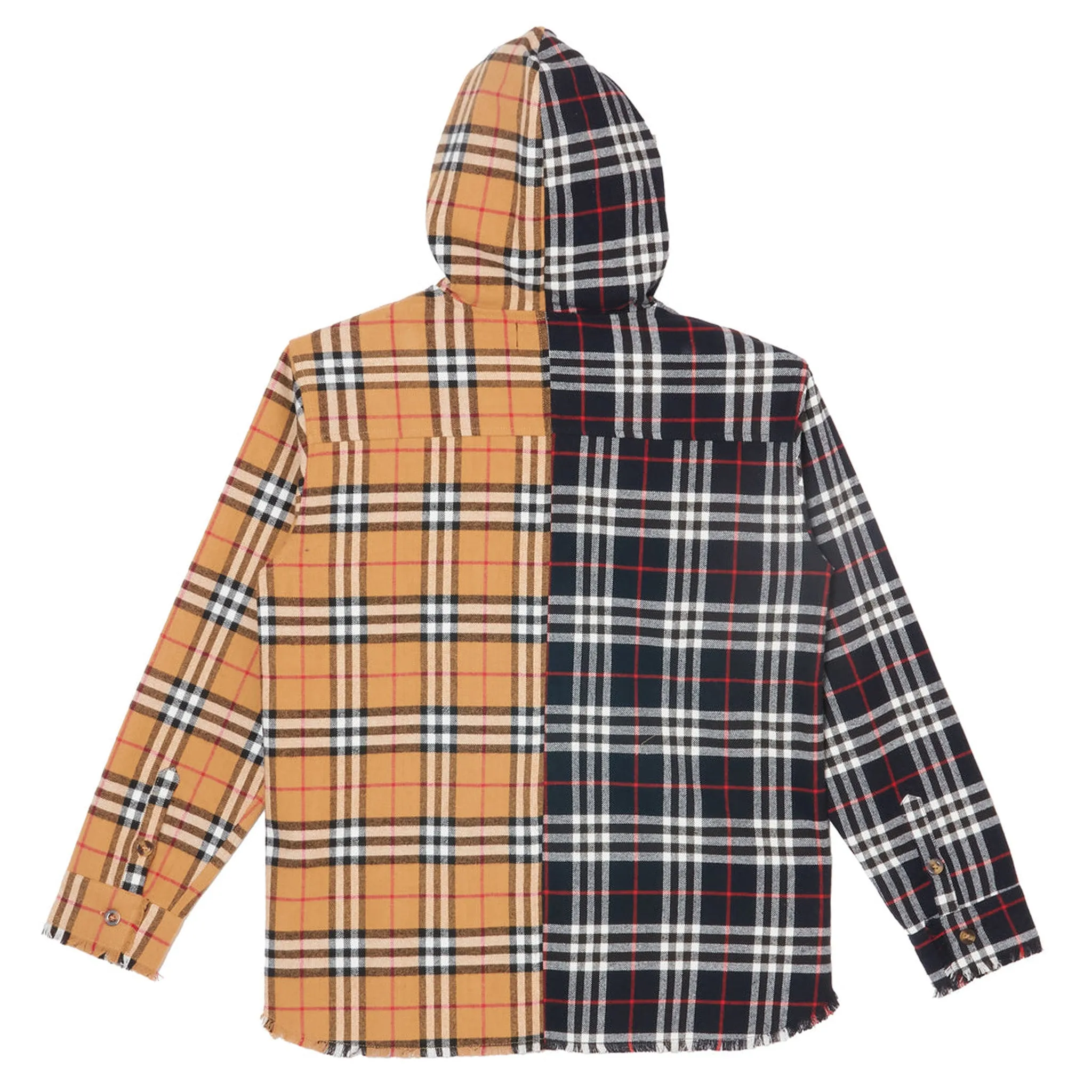HOODED SHIRTS / BEIGE/NAVY