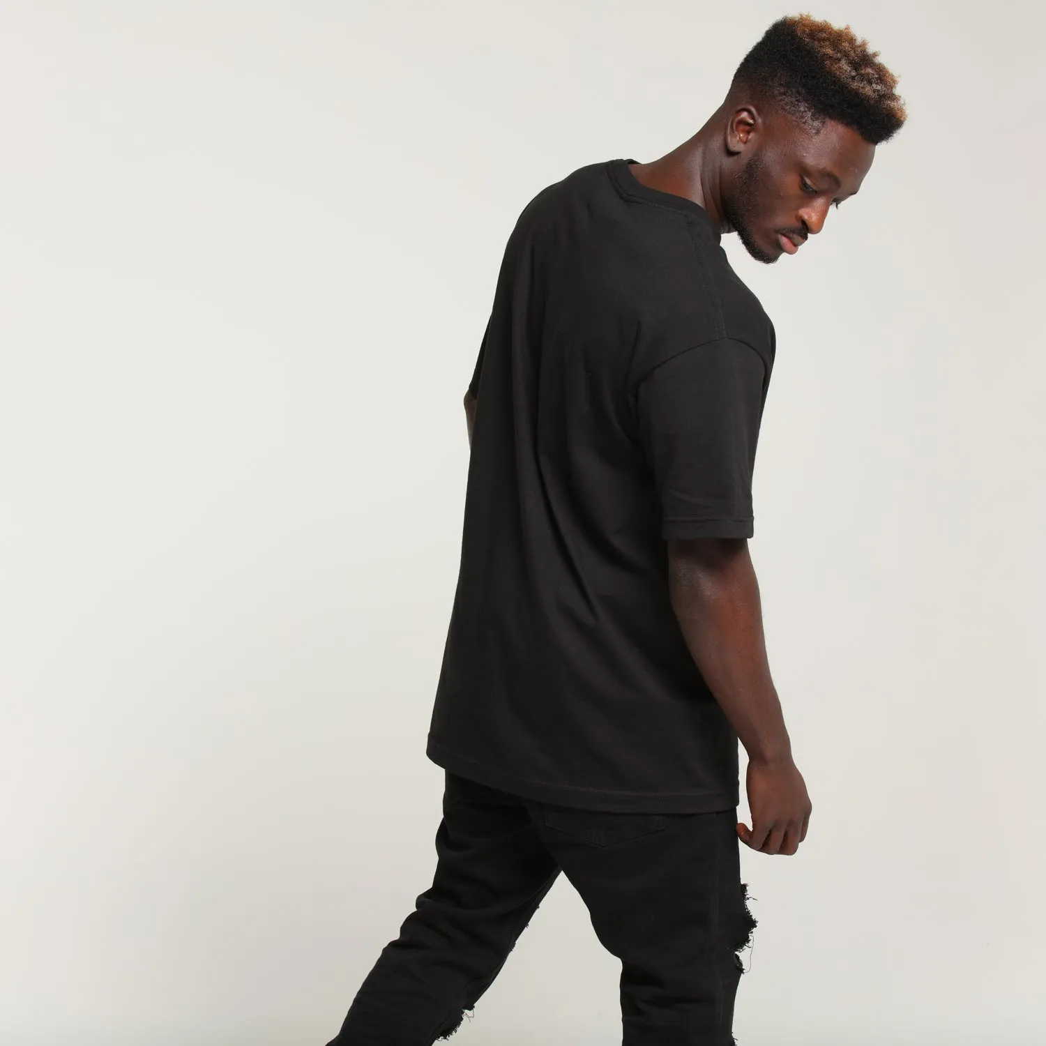 Huf Box Logo Tee Black