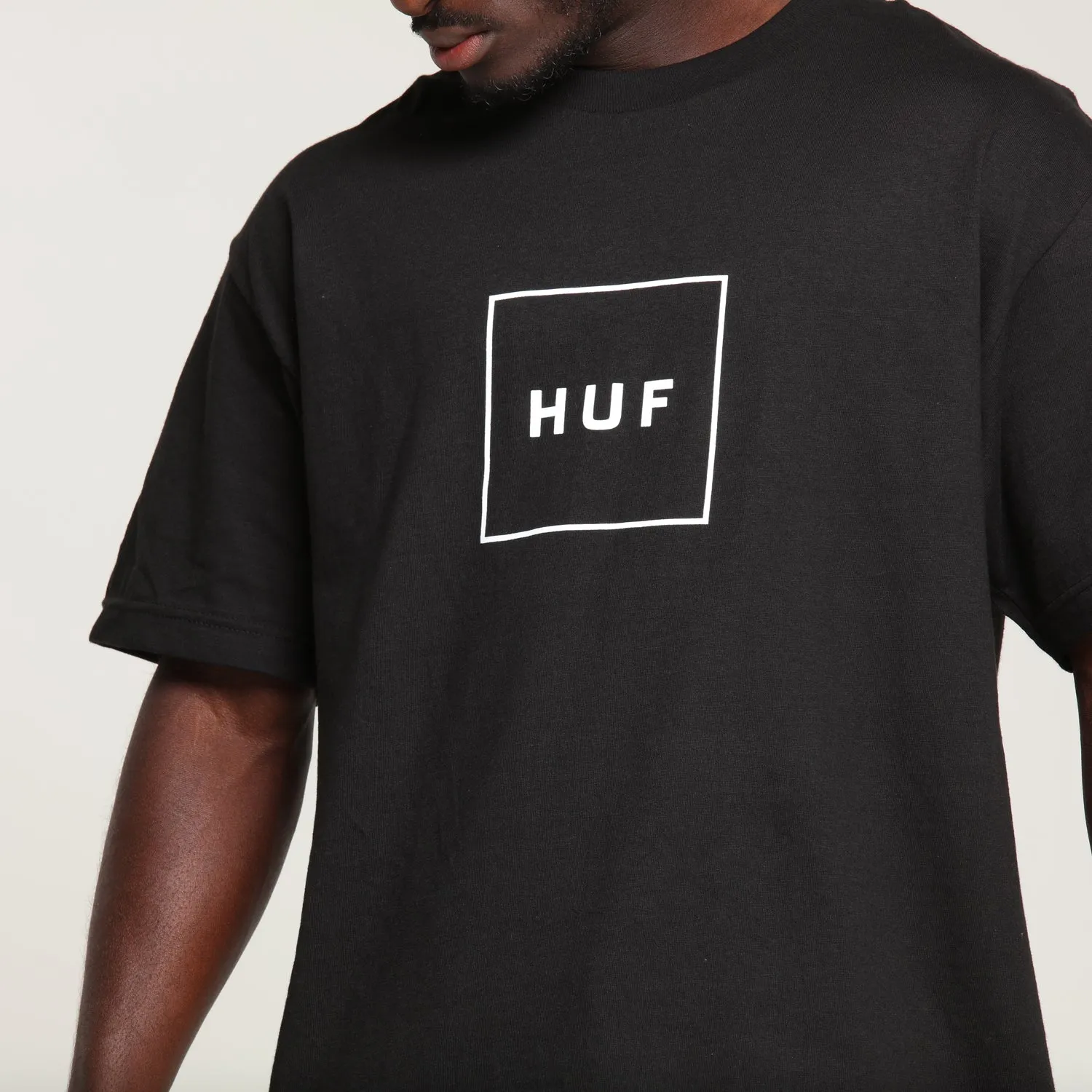Huf Box Logo Tee Black