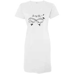 I Love You More Ladies' V-Neck Fine Jersey Cover-Up