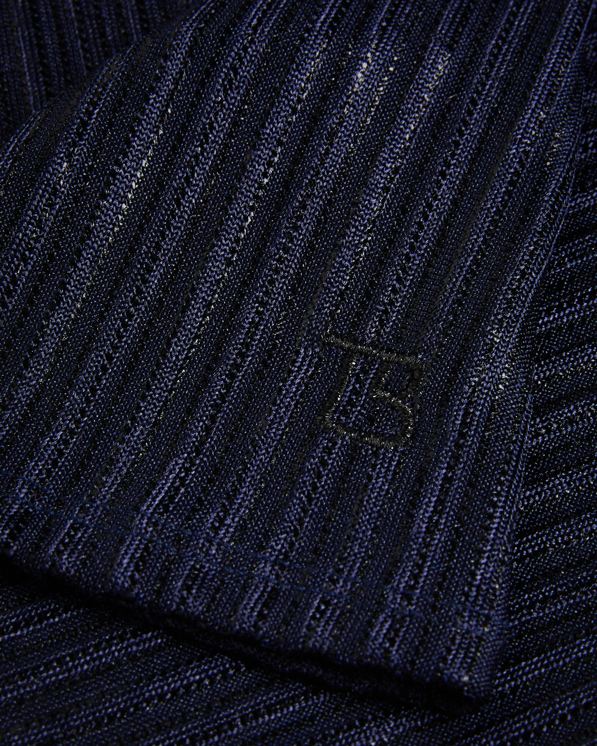 Katrino Metallic Fitted Tee Navy