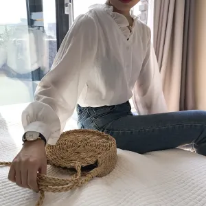 [Korean Style] Kel Solid Color Ruffle Blouses