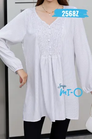 Loose Tunic Blouse Top - 2568Z