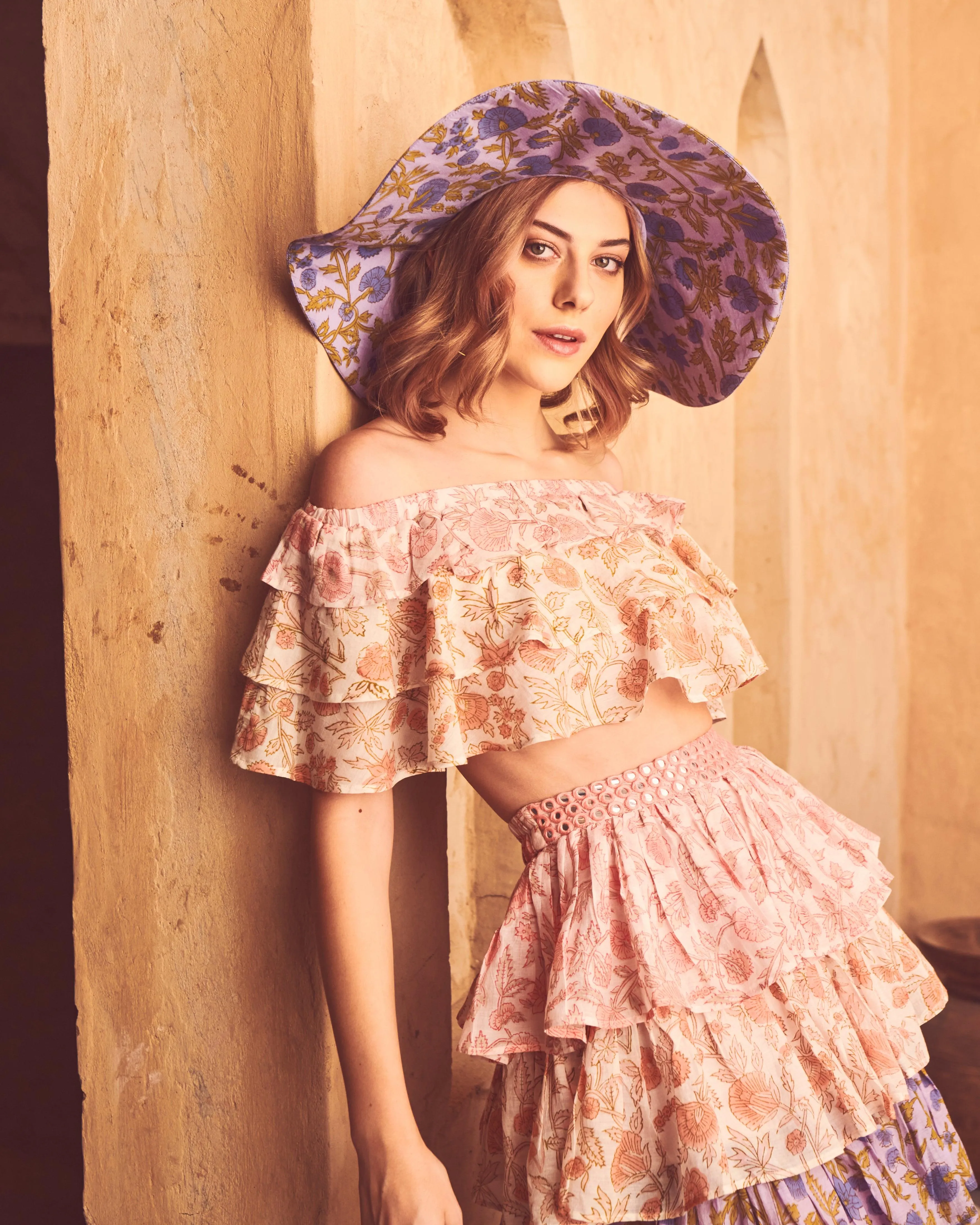 Marigold Off Shoulder Ruffle Top