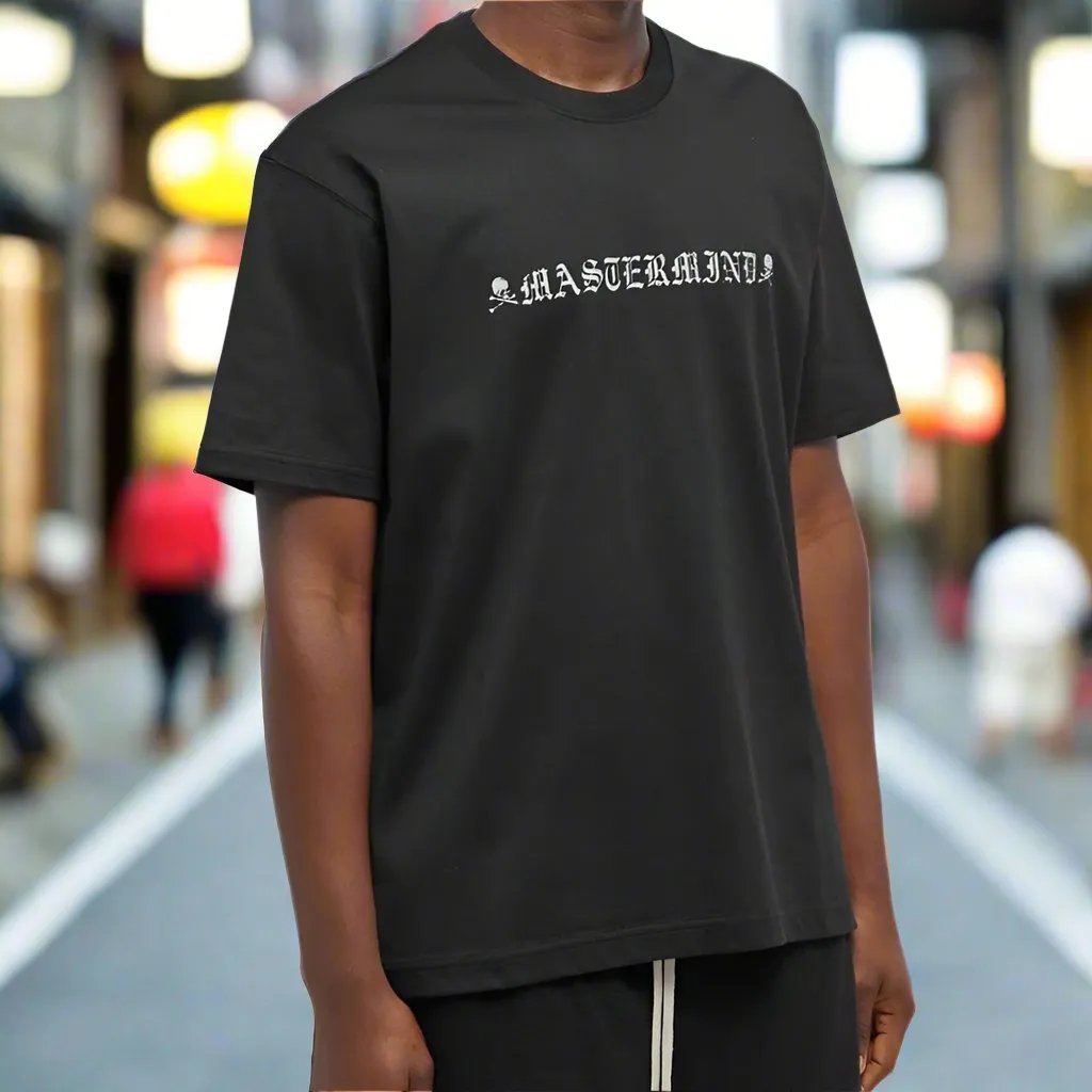 Mastermind Japan Rubbed Logo Tee Black