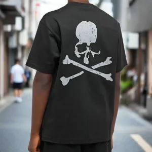 Mastermind Japan Rubbed Logo Tee Black