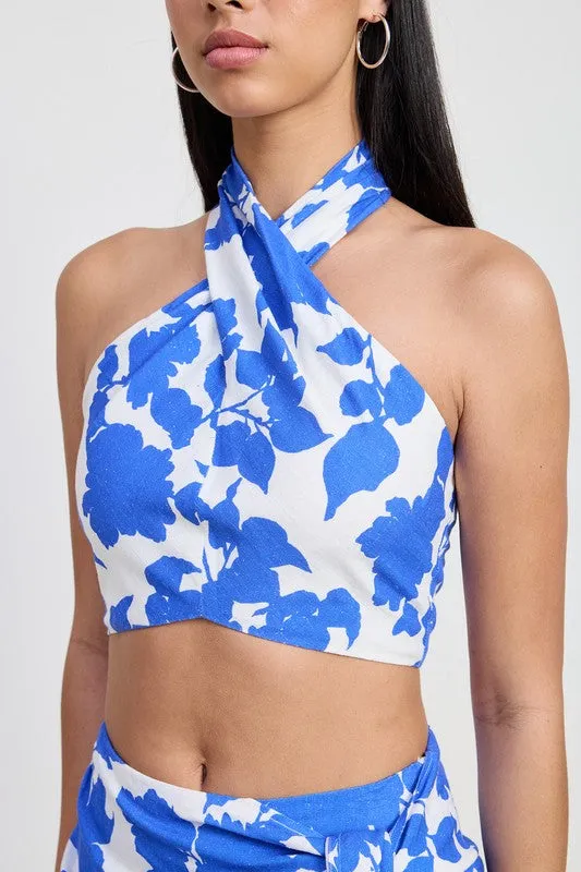 Maui cropped halter top
