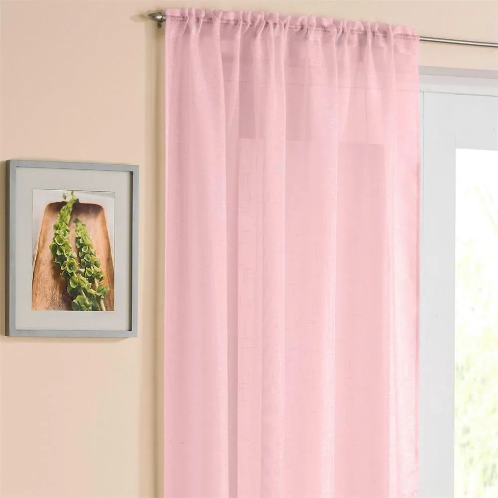 Medium pink cotton organdy fabric 44&quot;~stiff