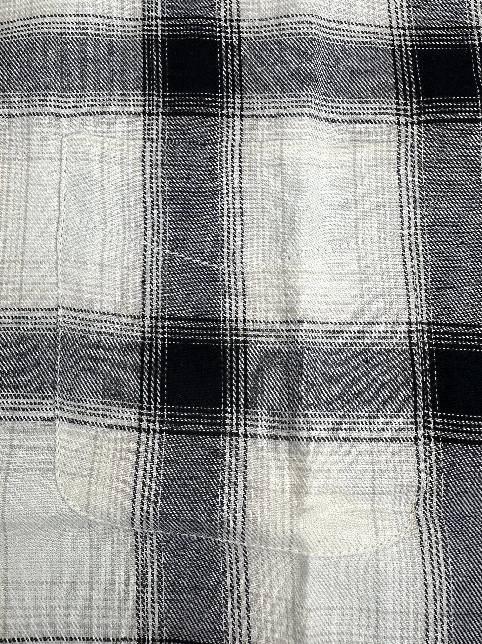 Men's Coloful White Check Shirt