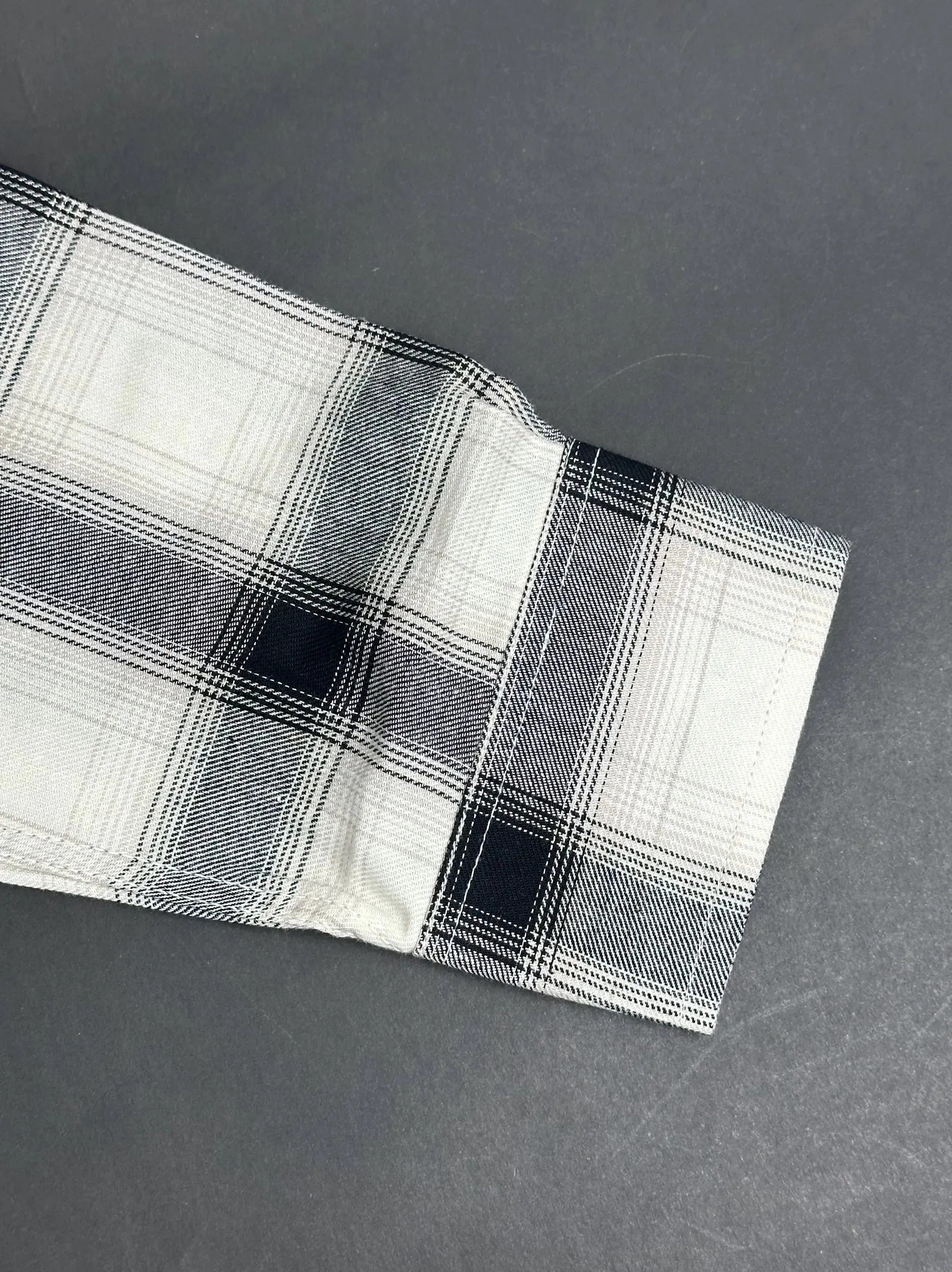Men's Coloful White Check Shirt