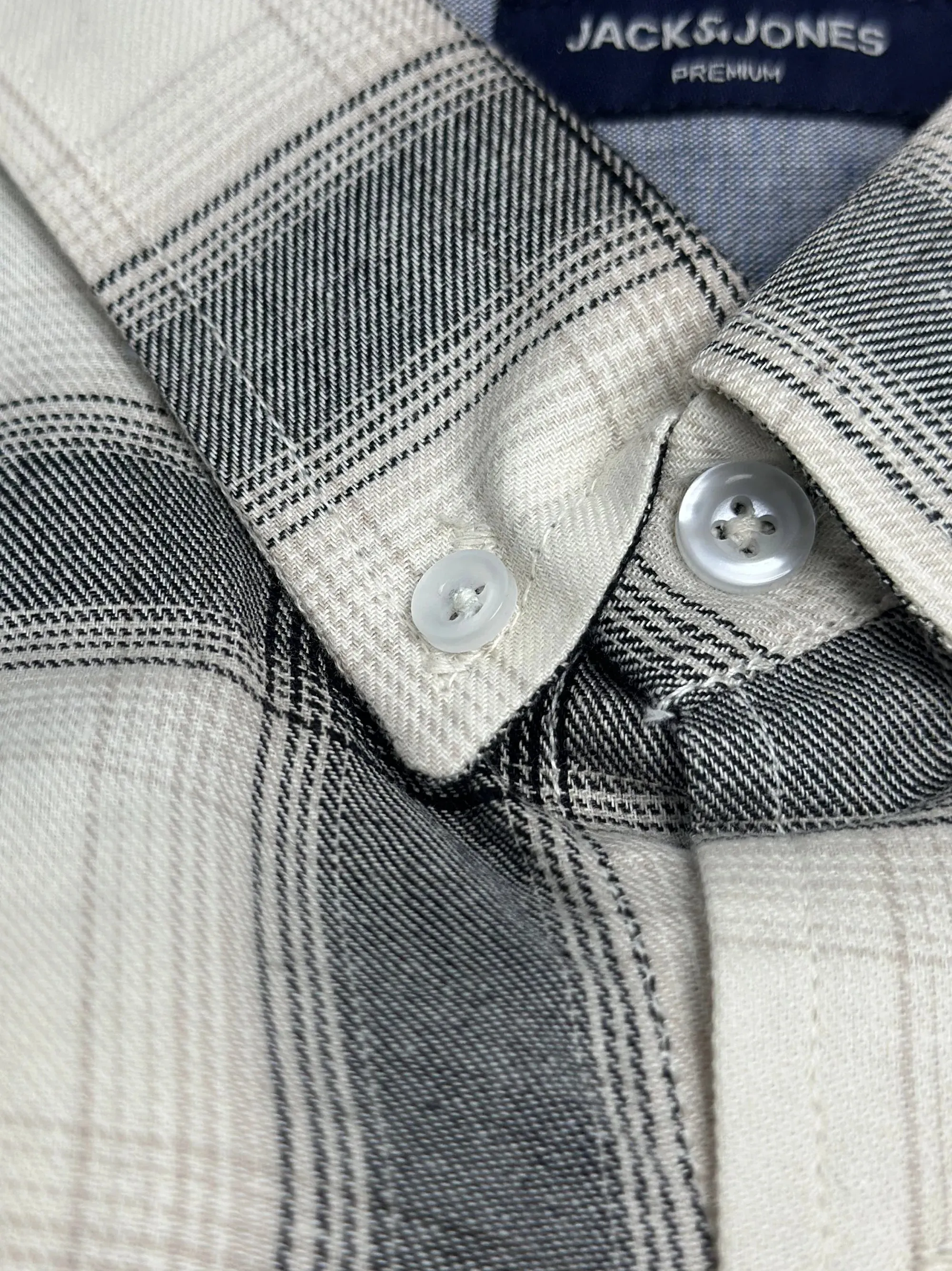 Men's Coloful White Check Shirt